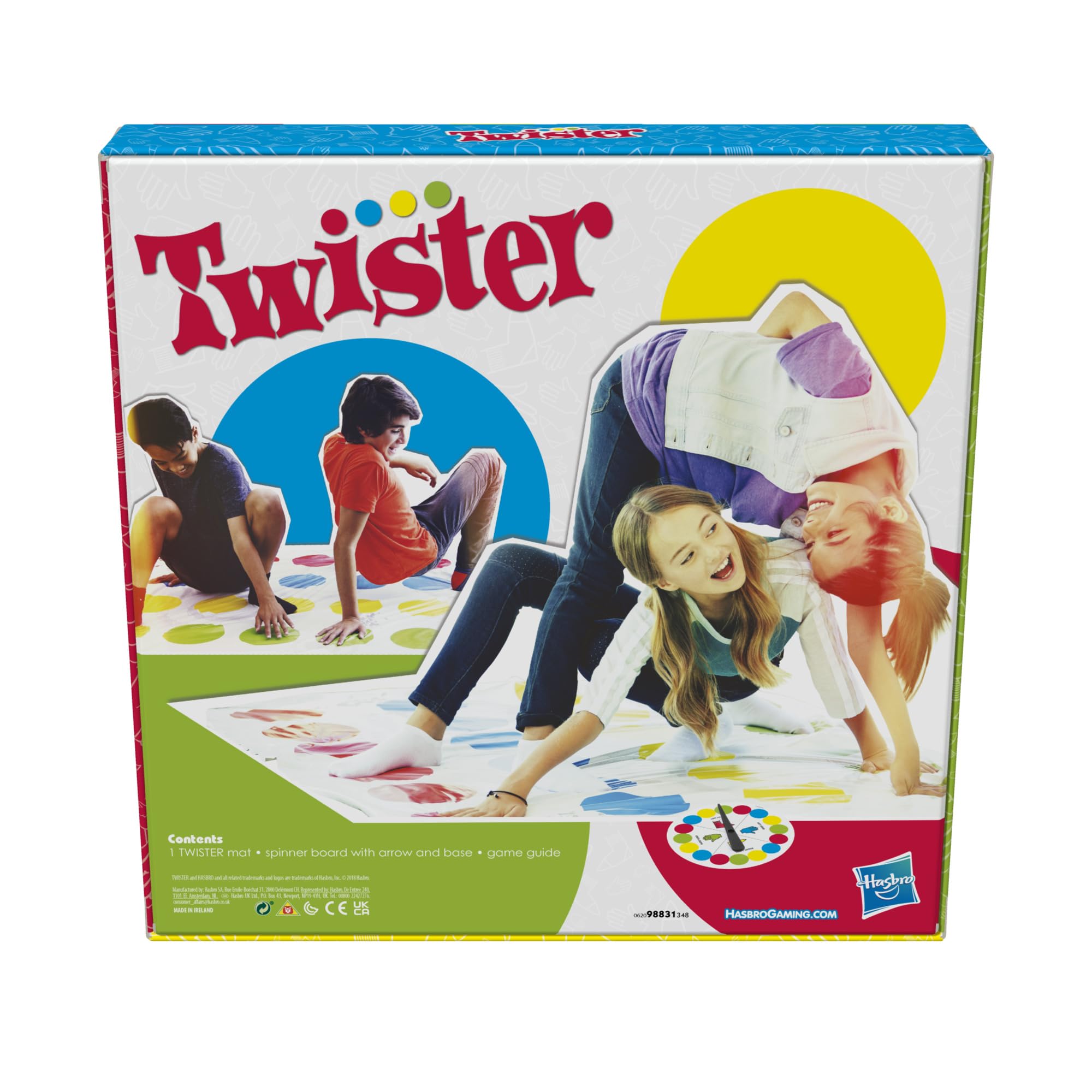 Hasbro Gaming Twister Game for Kids Ages 6 and Up, 4.1 x 26.6 x 26.6 cm