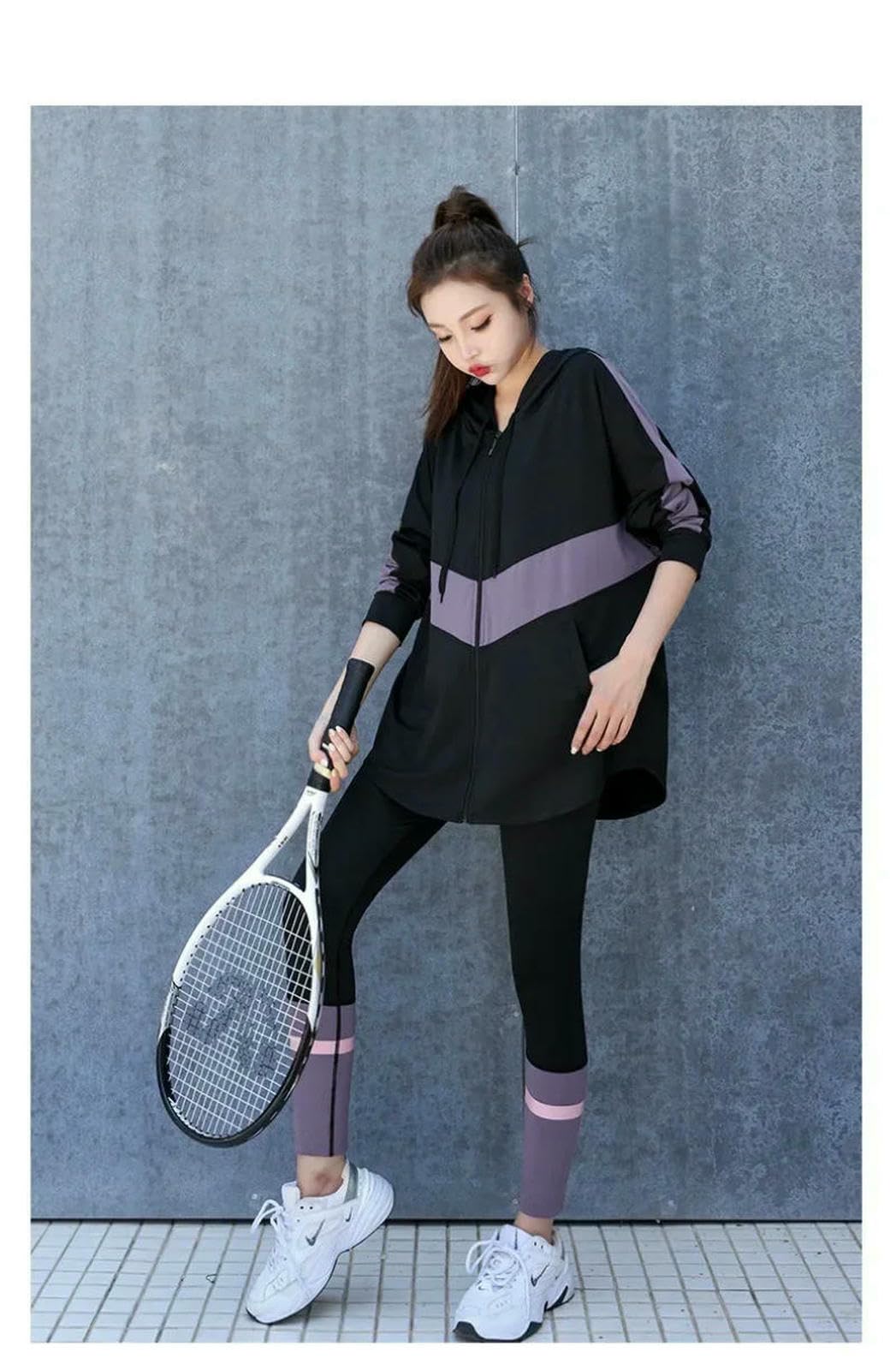 Shapewear kurtka sportowa biustonosz, legginsy 3-częściowy zestaw dla kobiet, dres treningowy, trening i siłownia, push up, joga-d 1-XXL