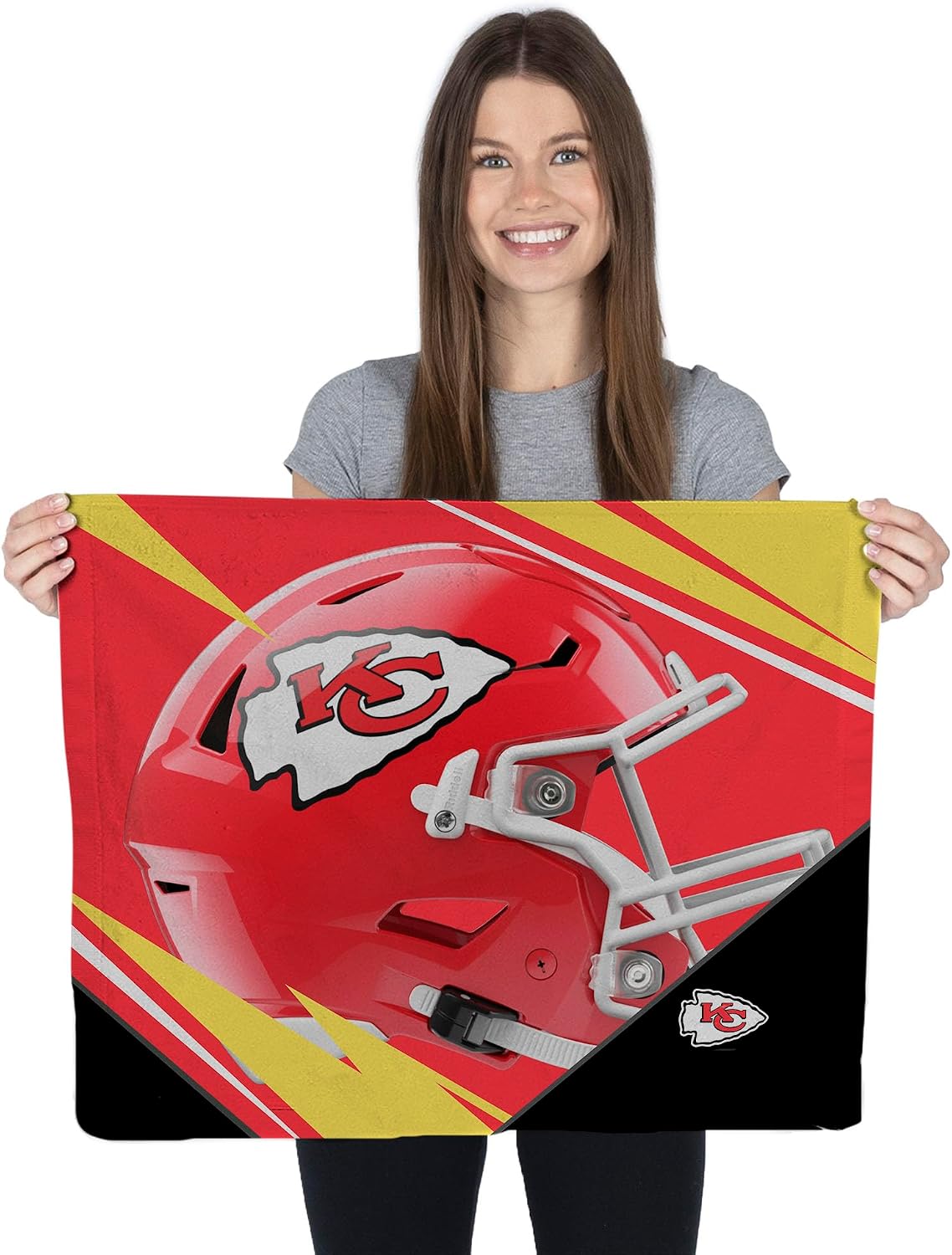 Northwest NFL Rally Fan Towel Set, 15 x 18 Inches, Team Colors, Shred (Kansas City Chiefs)