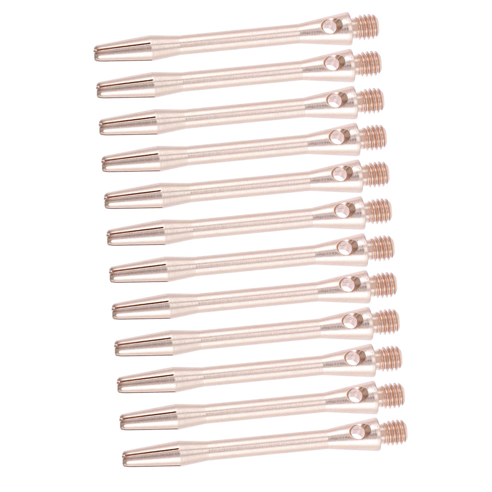 Mipcase 2sets Shafts Thread Rods 2ba Replacements for Steel Tip Lightweight Knurled Surface for Easy Control 12pcs*2