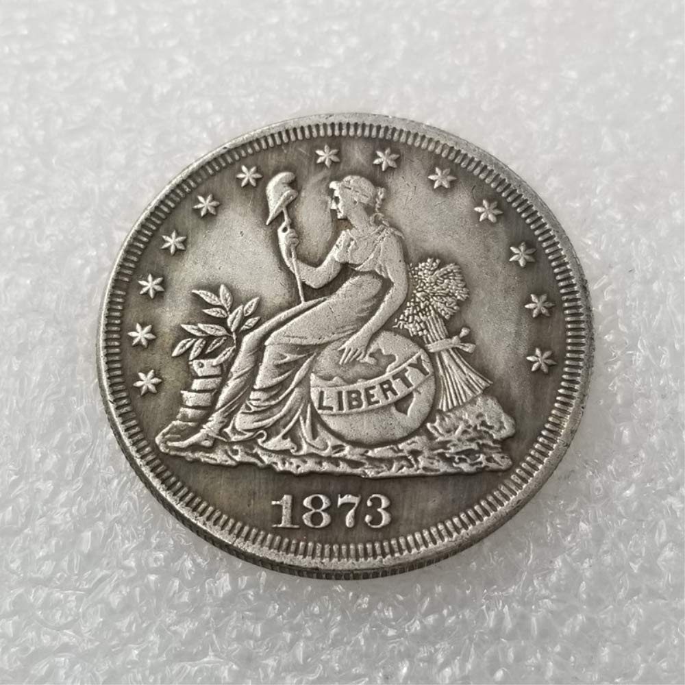 Antike Liberty Halbdollar Replik – 4,5 Cm Große Gedenkmünze Aus Versilbertem Messing, Sammlerstück