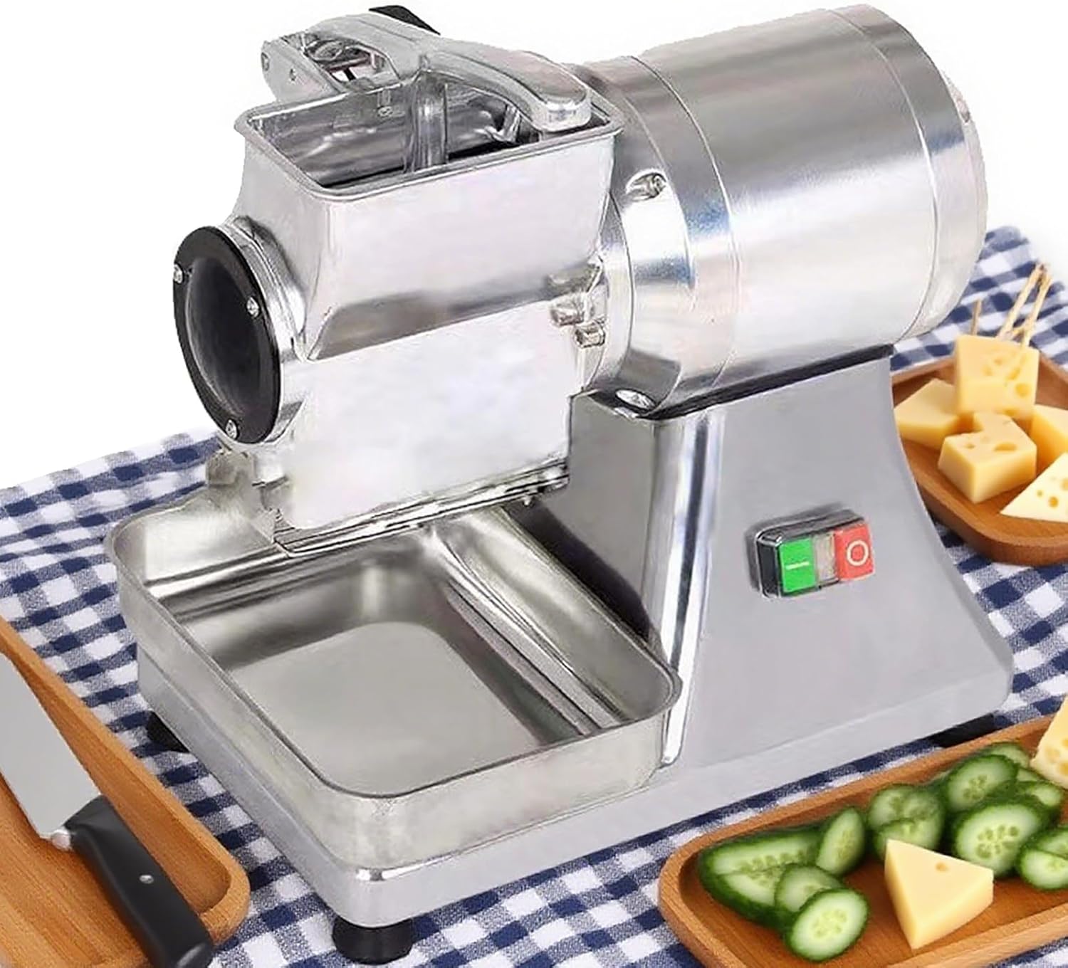 Electric Cheese Grater Machine - Heavy Duty Block Cheese Shredder, 88 Lbs/Hour Commercial Food Shredder for Restaurants, Diner & Catering Use