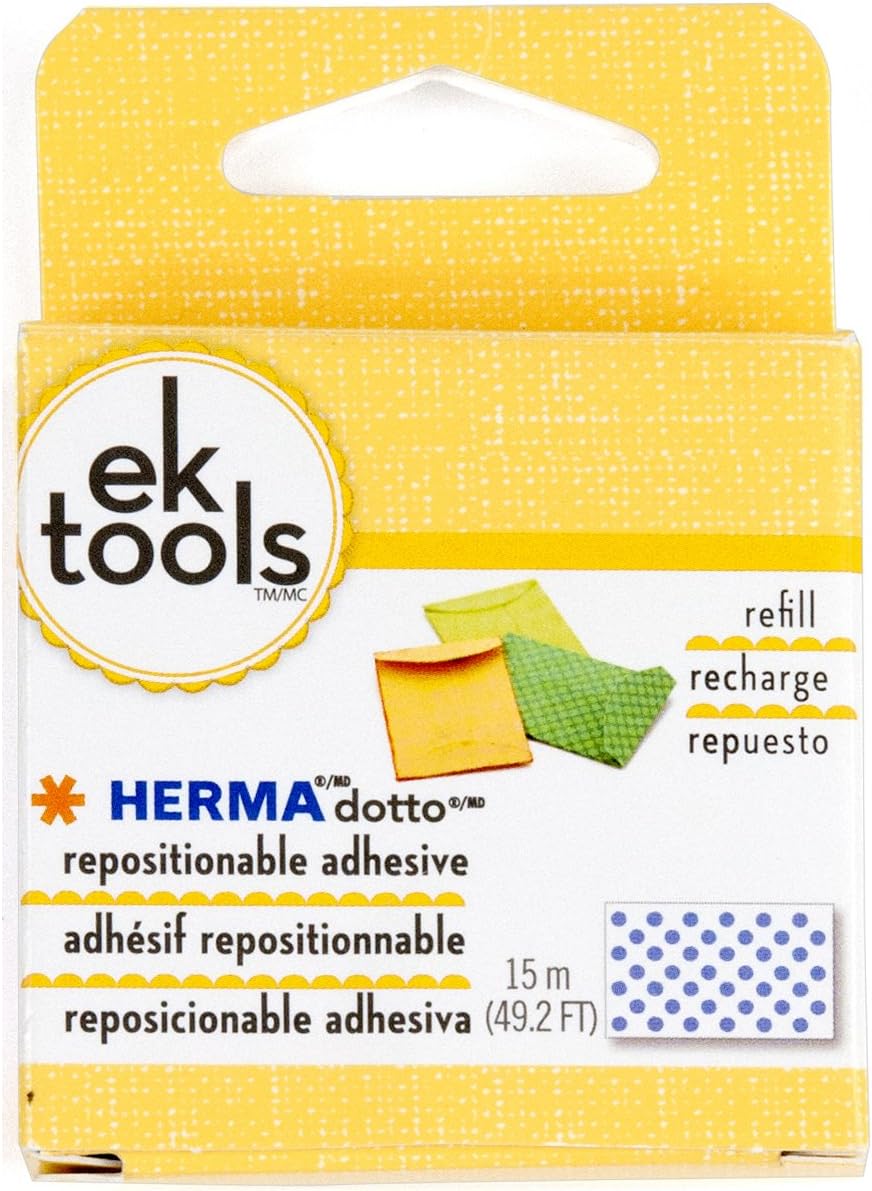 EK tools Herma Dotto Adhesive Repositionable Dispenser Refill, New Package