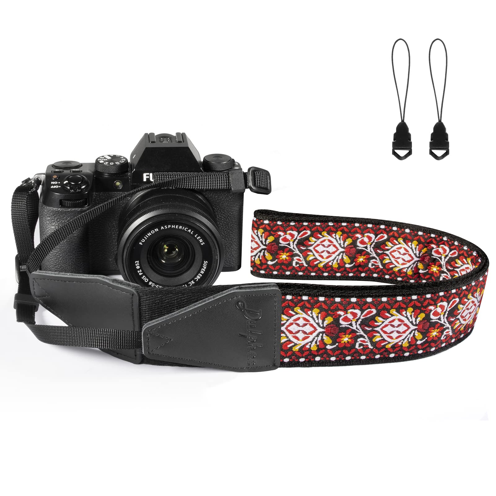 Dulphee Camera Strap, Jacquard Weave 2" Shoulder Neck Straps for All DSLR Cameras Men Women Photographers