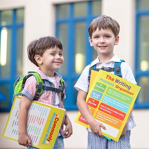 Miniatura 4 de Ctosree 12 carpetas de bolsillo para proceso de escritura, proceso de escritura, carpetas laminadas para estudiantes, carpetas escolares con