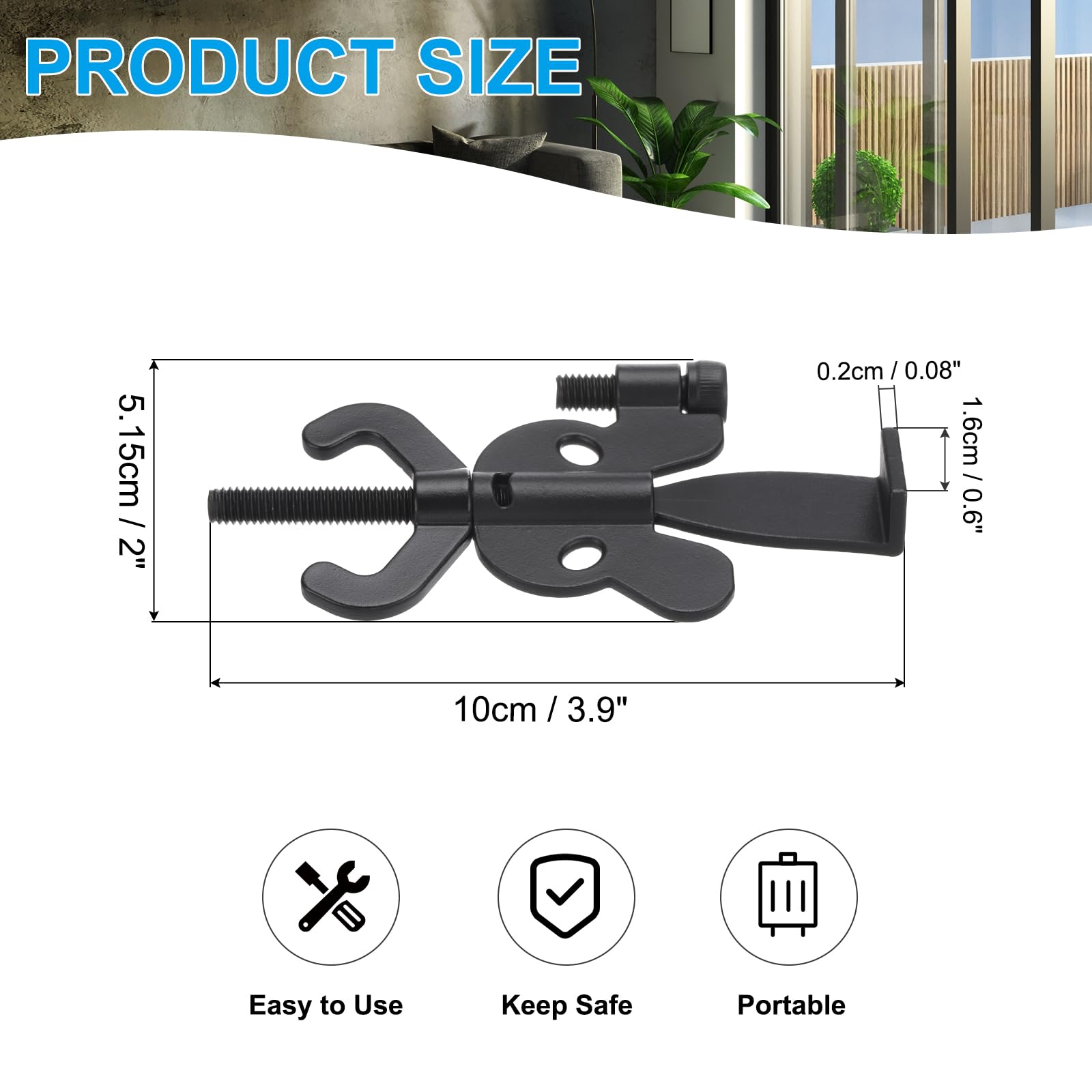 PATIKIL Portable Security Door Lock - Image 2