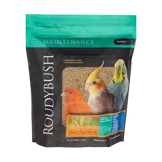 RoudyBush Daily Maintenance Bird Food, Crumbles, 44-Ounce, 2.75 lb (244CRDM)