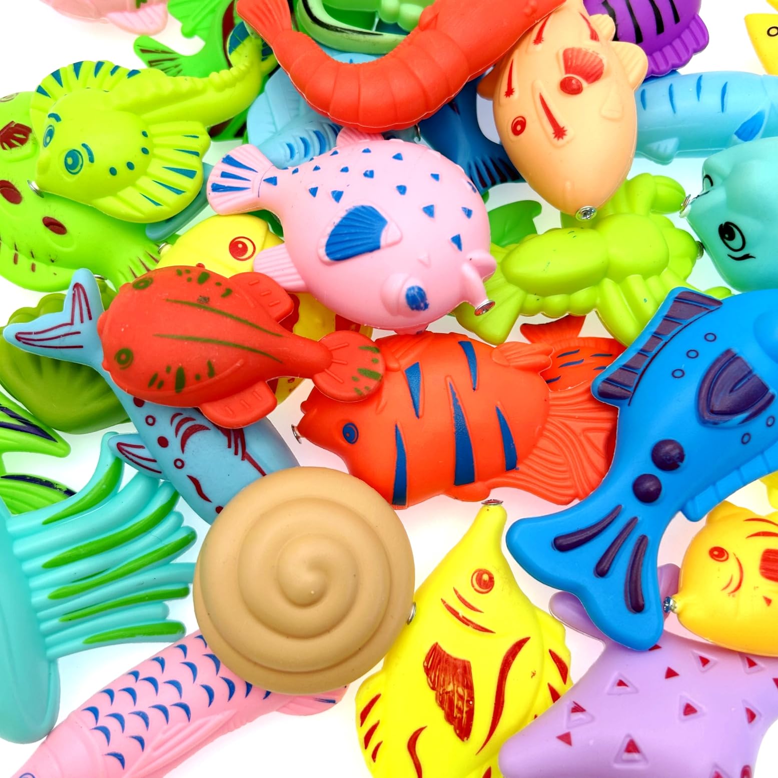 Set di Giochi da Bagno per Bambini con Pesci Galleggianti e Retino a F