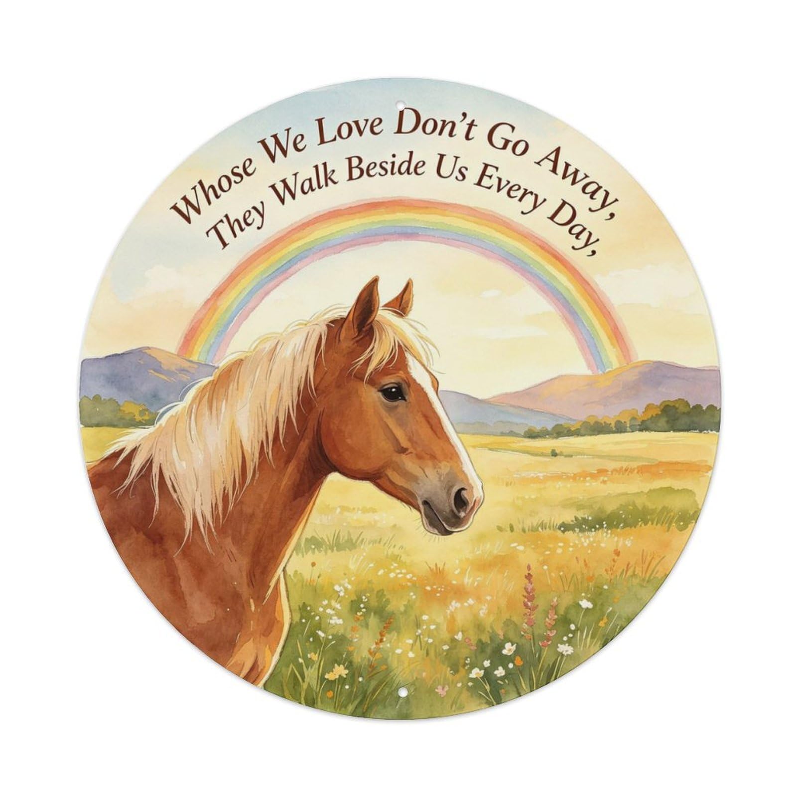 Those We Love Don't Go Away Metal Tin Sign Plaque