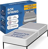 Vista 14 de Greaton, Base de cama con somier, tamaño individual, base de colchón de madera de 2 pulgadas, fabricada en Estados Unidos, silenciosa, sin ruido, 2