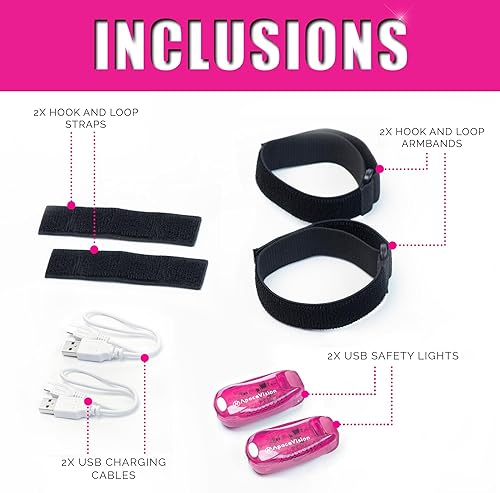 Miniatura 3 de Apace Vision Paquete de 2 luces LED de seguridad + chalecos reflectantes