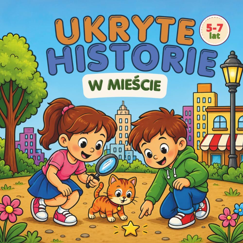 Ukryte historie w mieście: Kolorowanka z zadaniami dla dzieci 5-7 lat