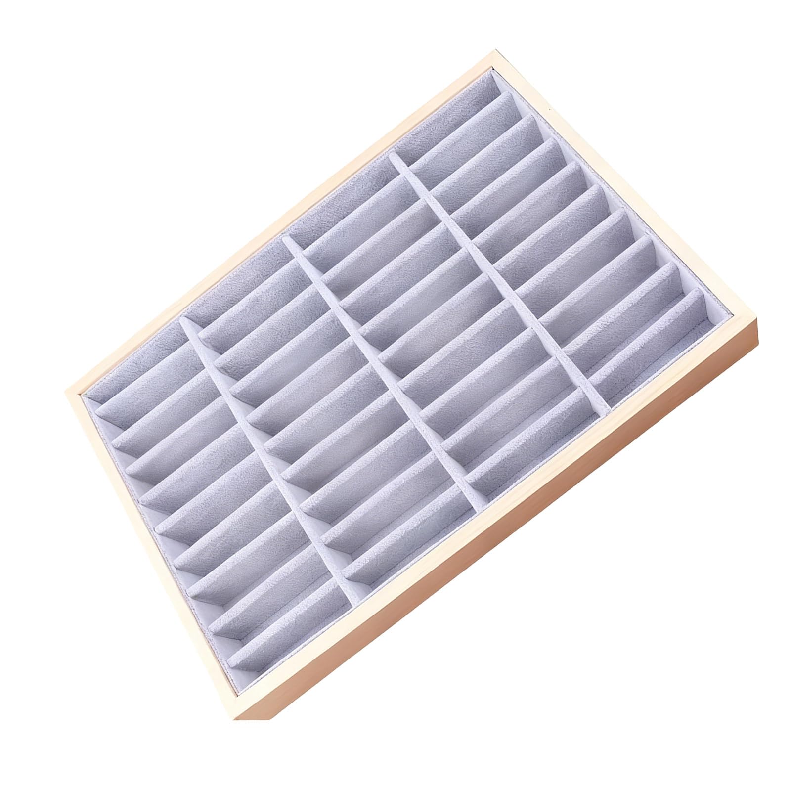 HDOYTXXM Wood Compact Jewelry Storage Tray for Travel Accessories Display and Organization Small Organizers with Compartments Display Plate Small Organizers with Compartments