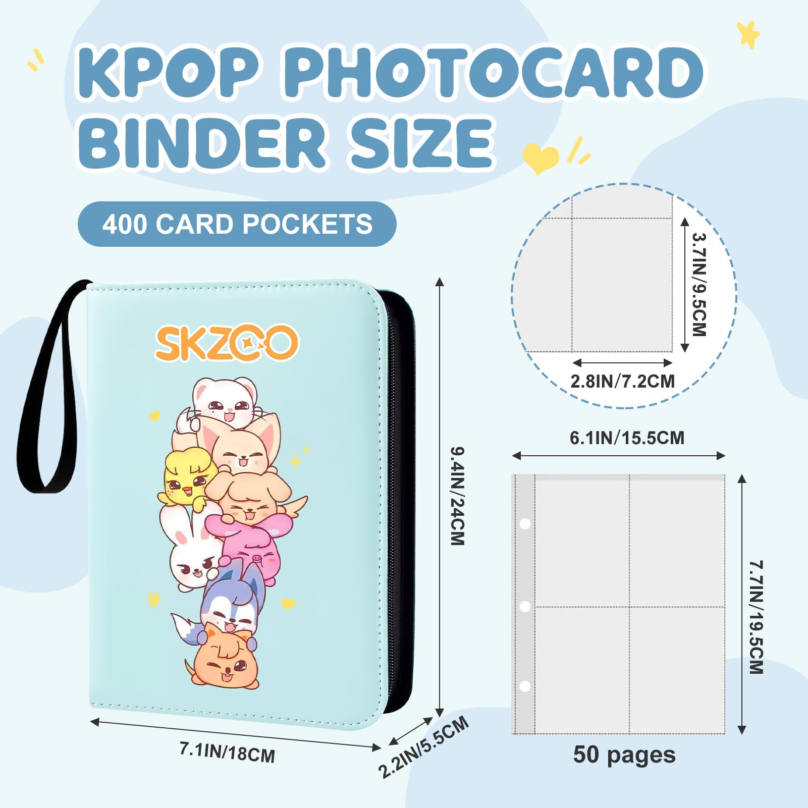 Álbum De Fotos Para Tarjetas De Stray Kids – 400 Bolsillos Con Cremallera, Regalo Para Fans De Kpop
