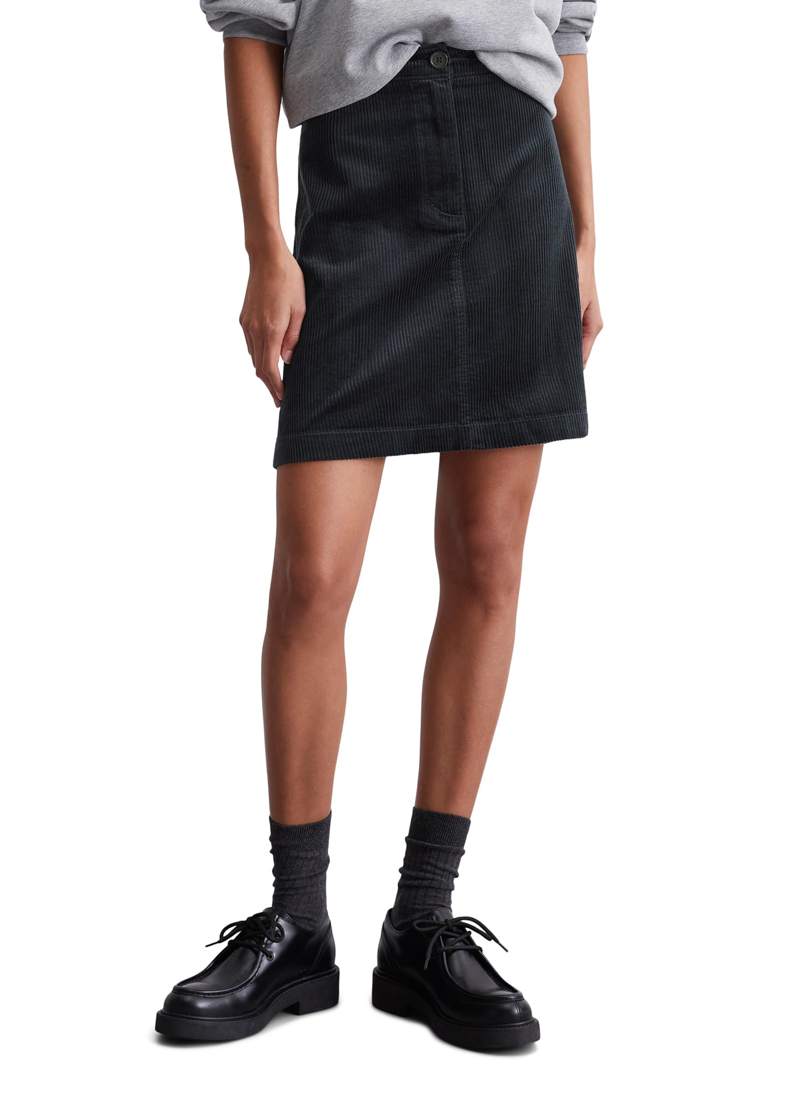 Marc O'Polo Damen Minirock aus Cord High Waist