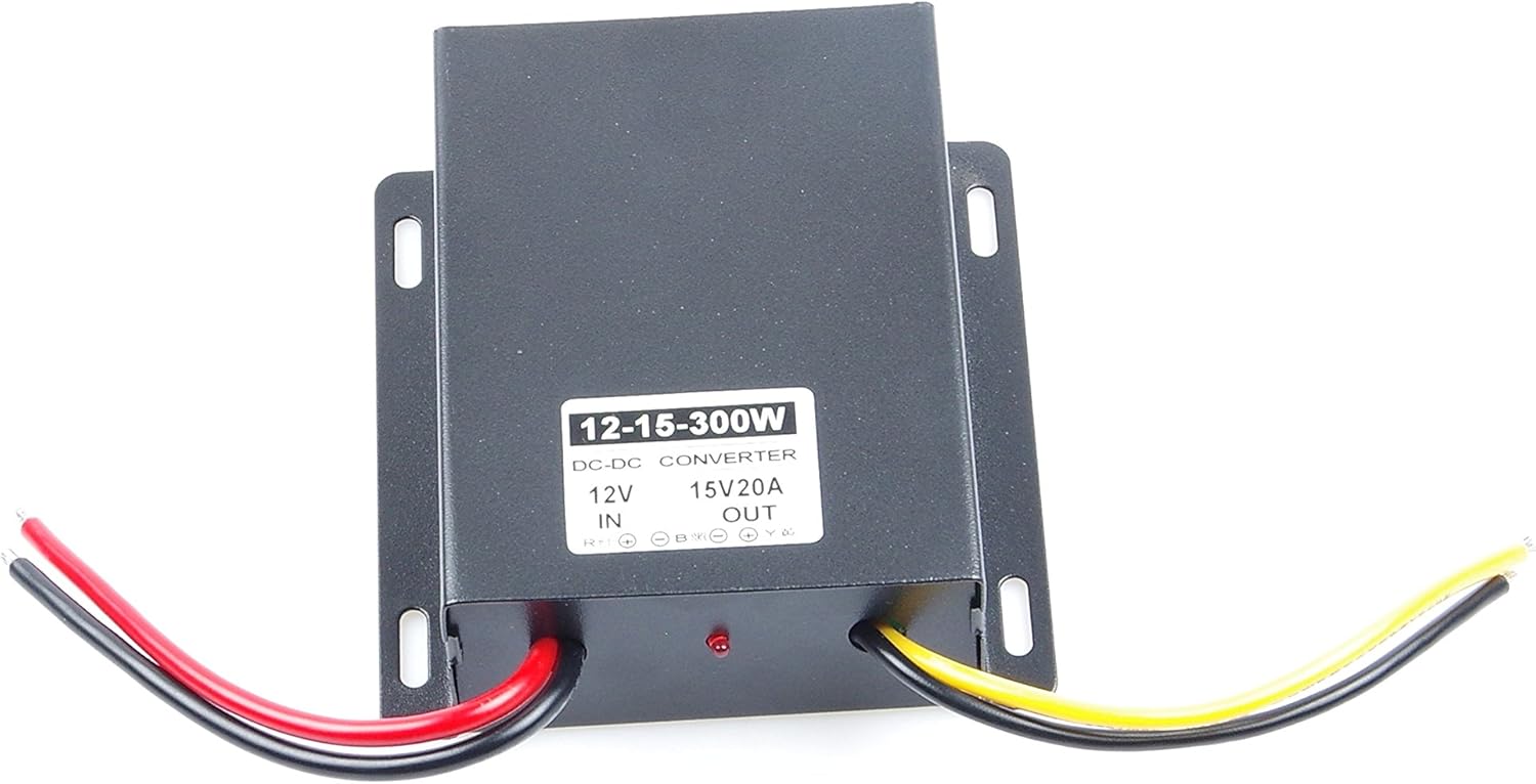 DC Converter 12V 9-14V Step Up to 15V 20A 300W DC Boost Module (15V 20A 300W)