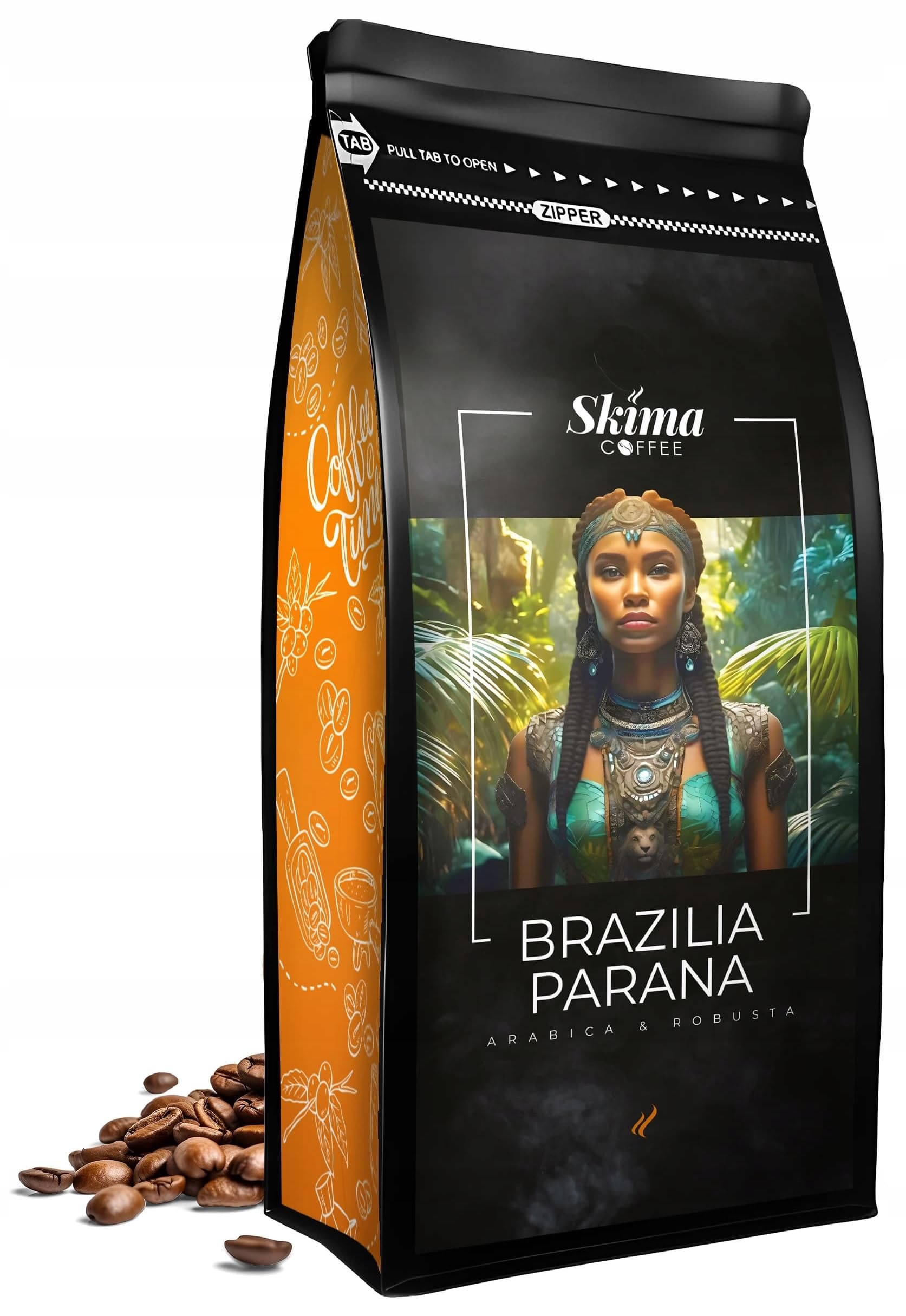 SkimaCoffee Café en grano 2 x 1 kg BRASIL PARANÁ/RIO ROAST recién tostado
