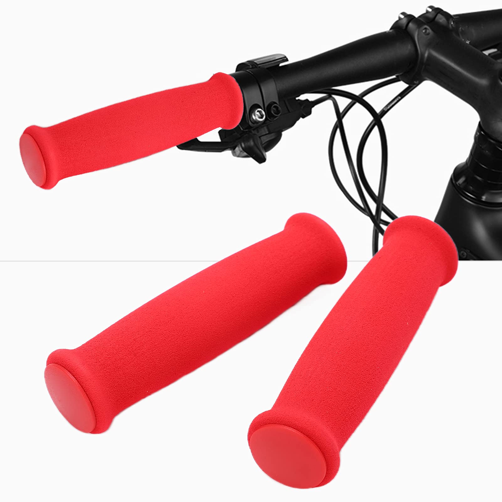 Bouchon Guidon Velo Yctze Guidoline – Ruban De Guidon En Mousse De Caoutchouc, 2 Pièces, Ruban Adhésif Pour Vélo De Route, 2 Bouchons De Barre (Bleu Et Blanc Ruban Vélo De Route