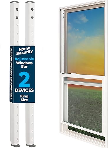 Vista 10 de Lock-it Block-it - Barras para ventanas para seguridad del hogar, paquete de 2.