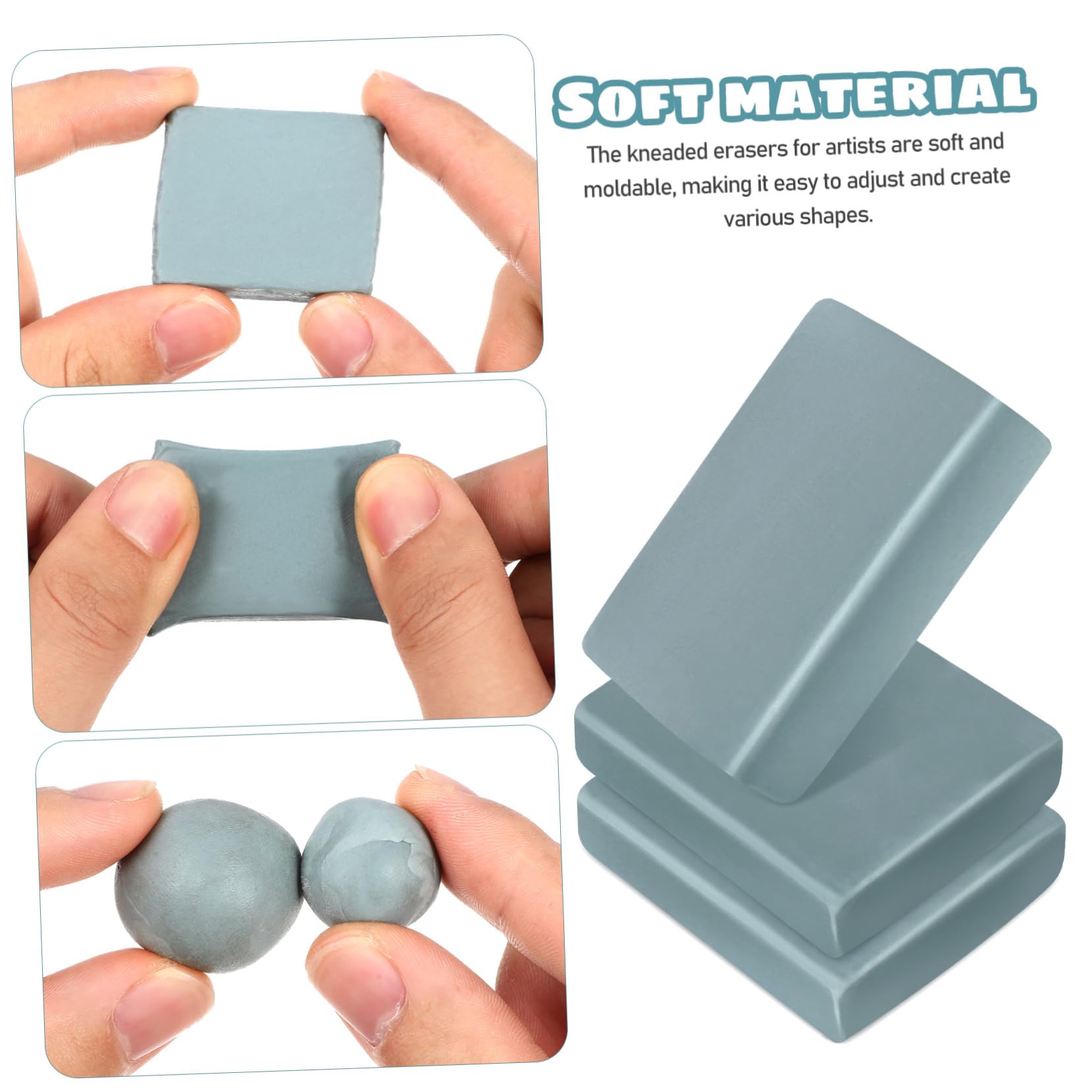 jojofuny 5 Set Gomma Impastabile Gomme Artistiche Per Disegnare Strofinare Modellabile Disegno Piccolo Gomma Da Cancellare Per Disegnare Arte Plastilina Blue 12 Pezzi * 5
