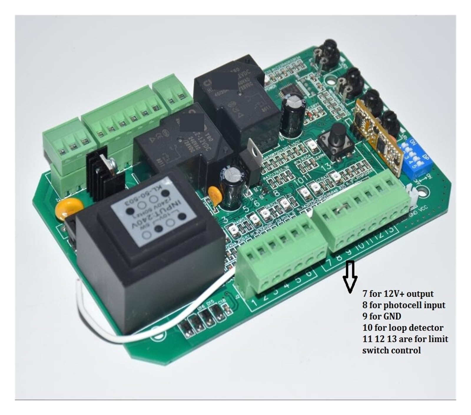Operadores de portones eléctricos Placa de tarjeta electrónica de placa de circuito de controlador PCB de unidad de Control de Motor de abridor de puerta corrediza de uso amplio para casas particulare