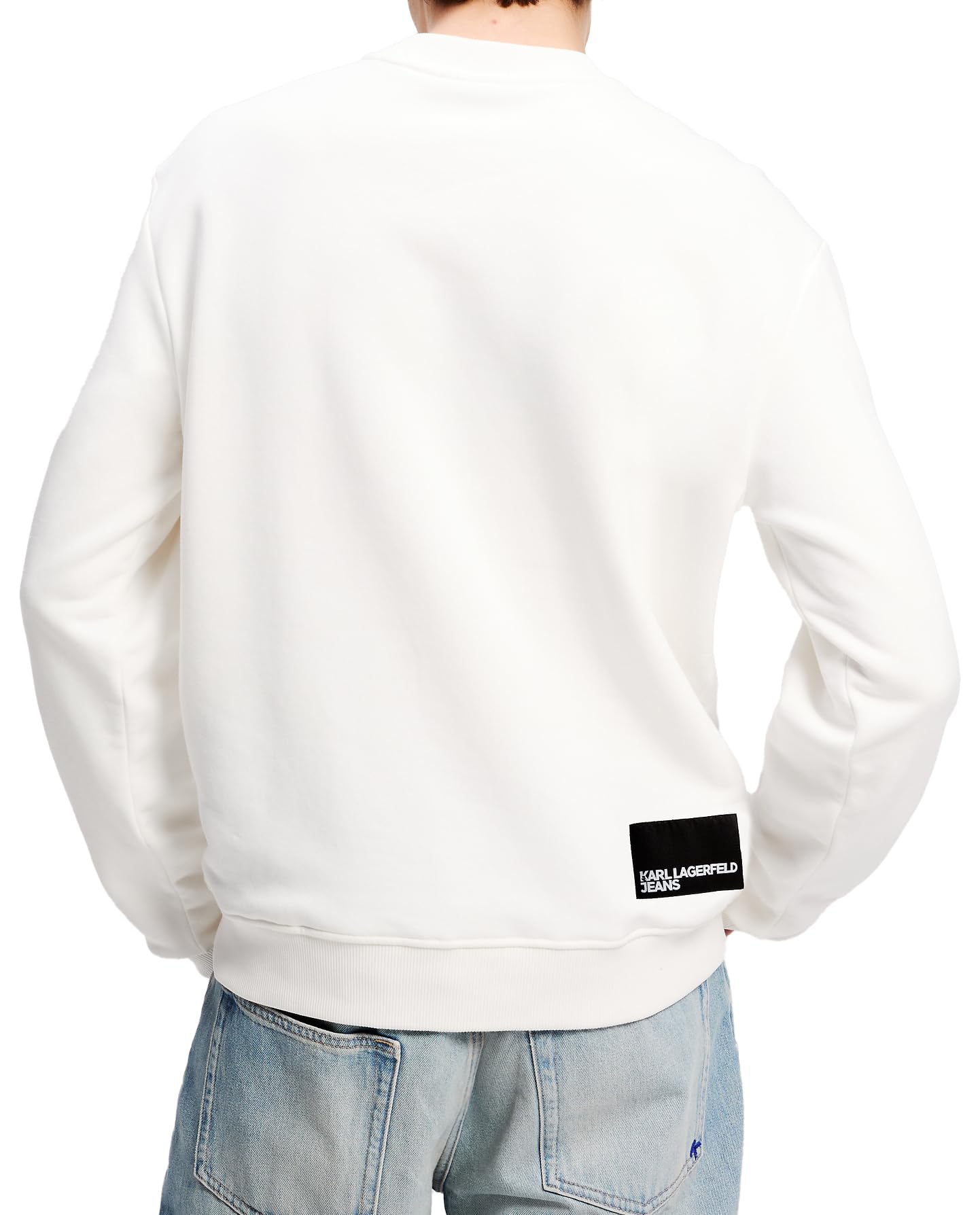 Karl Lagerfeld Jeans Hombre Regular Essential Logo Sweatshirt White S