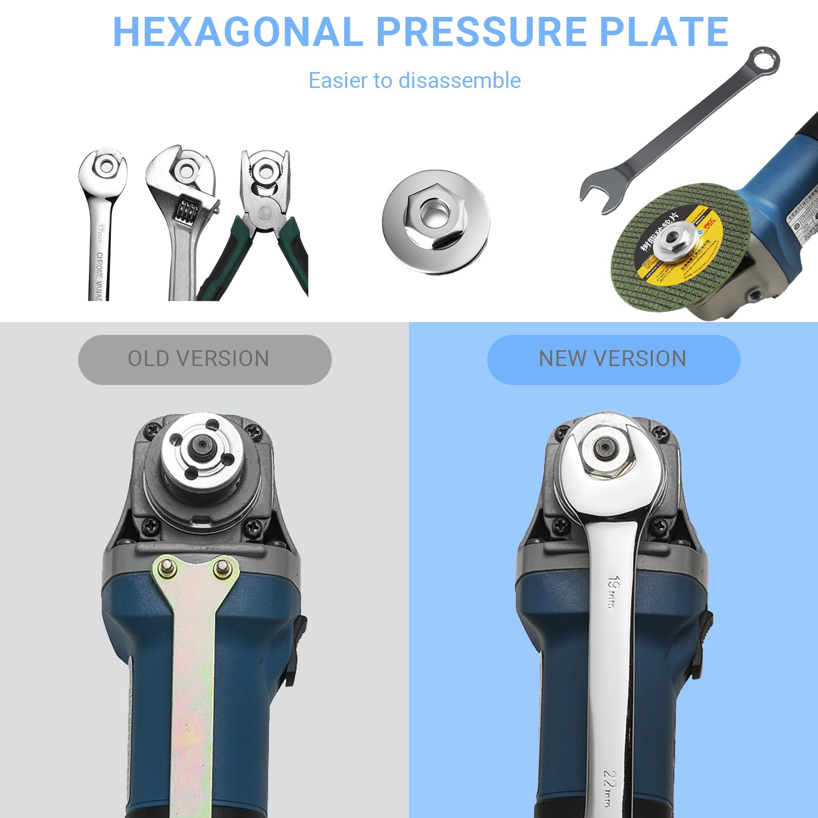 Adaptateur X-LOCK vers M14, 3 Pièces pour Meuleuse d'Angle, Compatible avec Système Bosch X-LOCK, Jeu d'Adaptateur à Verrouillage Rapide pour Disques à Tronçonner et à Meuler