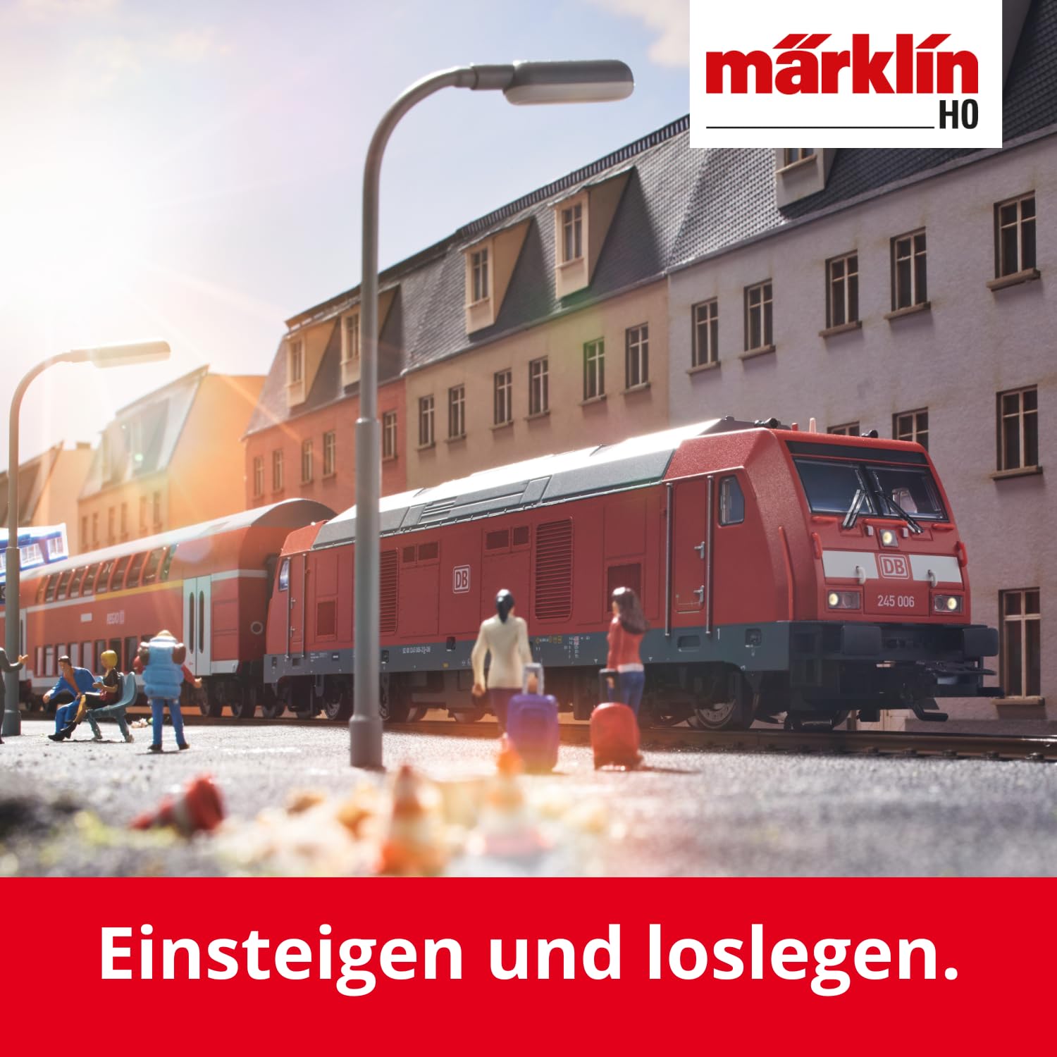 Märklin 29479 - Kit di avviamento Digitale Regional-Express, Traccia H0 modellino Ferroviario, Molte funzioni Audio, con Mobile Station e binari C