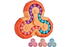 Magic Bean Rotating Cube: Fidget Stress Relief Toy for Kids