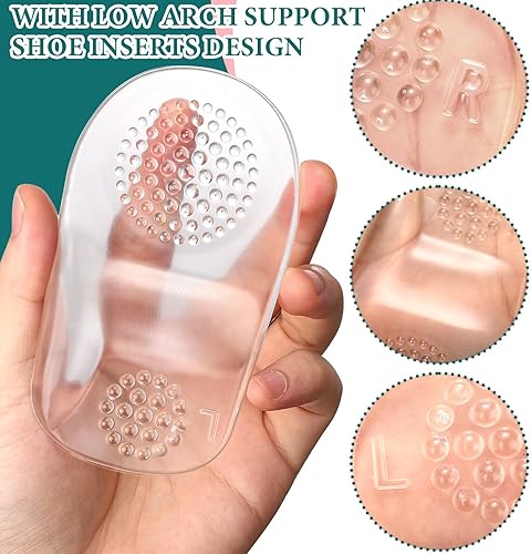 Miniatura 3 de 3 pares de almohadillas transparentes para el talón, plantillas de talón de copas para zapatos, cojines de talón de gel autoadhesivos suaves,