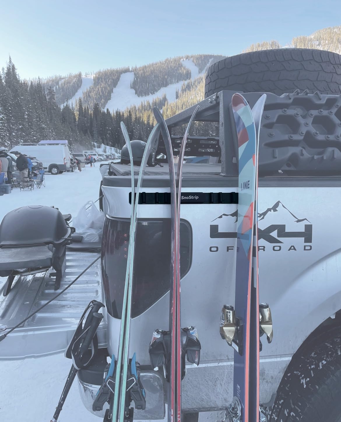 SnoStrip by RigStrips | The Original Protective Magnetic Ski & Snowboard Holder for The Side of Your Vehicle for Paint and Gear Protection