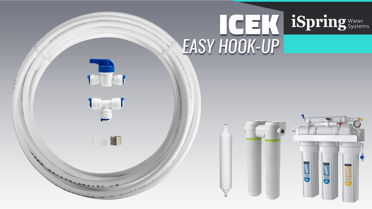 iSpring ICEK Fridge Water Line and Ice Maker Connection Kit