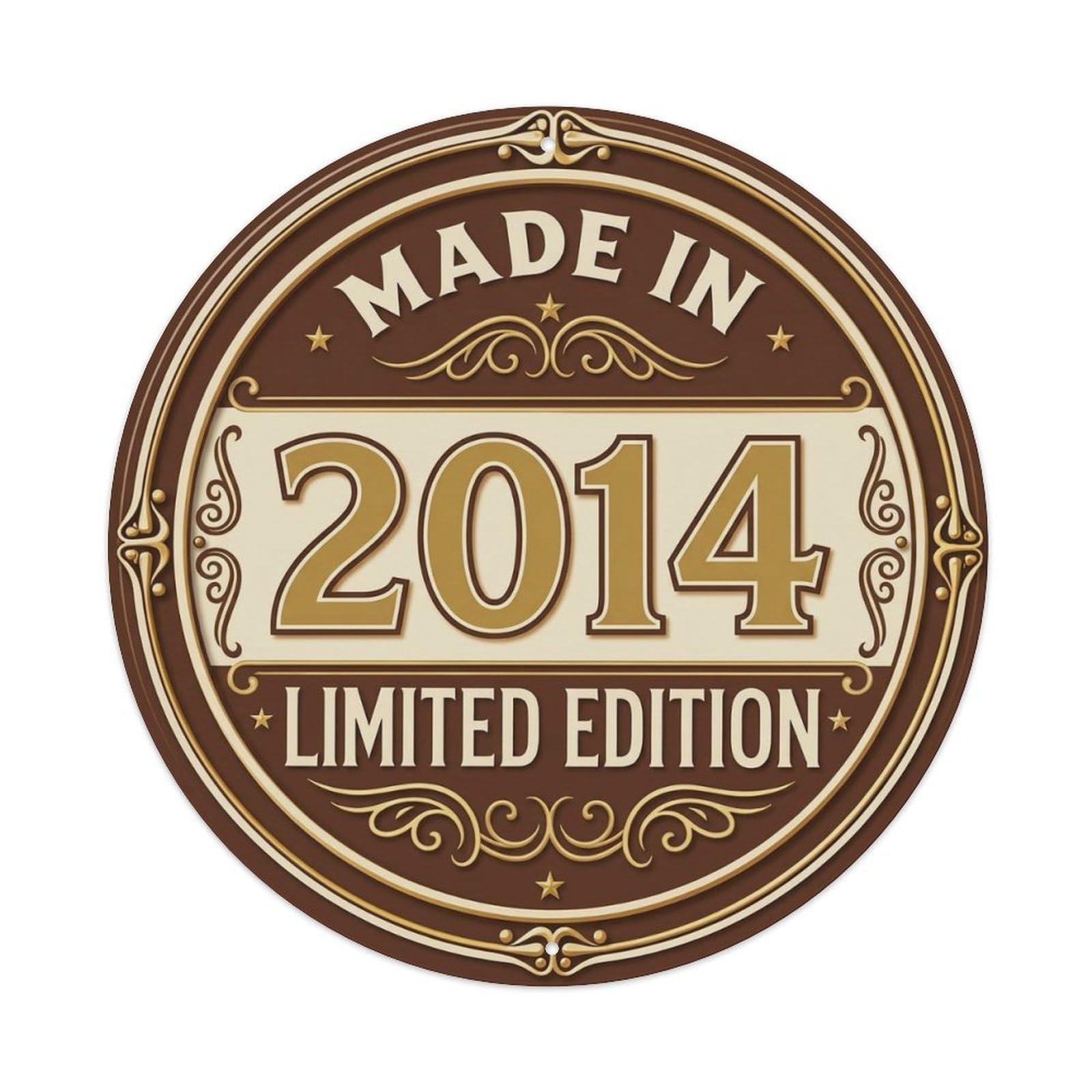 Okahys 8X8inch(20X20cm) Made In 2014 Limited Edition Metal Tin Sign