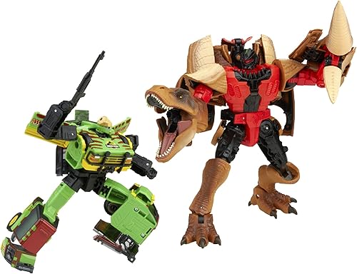 Miniatura 2 de Transformers Generations Collaborative: Jurassic Park Mash-Up Tyrannocon Rex & Autobot JP93 Edades 8 en adelante (Exclusivo de Amazon)