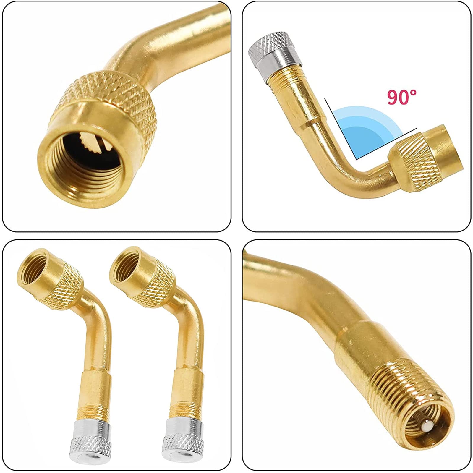 Prolongateur Valve Pneu 10-21cm - Extension Gonflage Camion Remorque