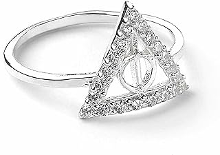 Harry Potter Official Sterling Silver Deathly Hallow Ring Size medium by The Carat Shop