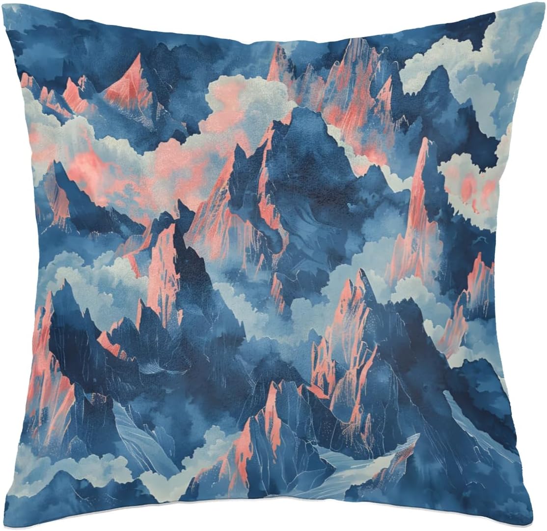 Kolabimo Abstract Mountain Pillow Covers 20x20 Inch