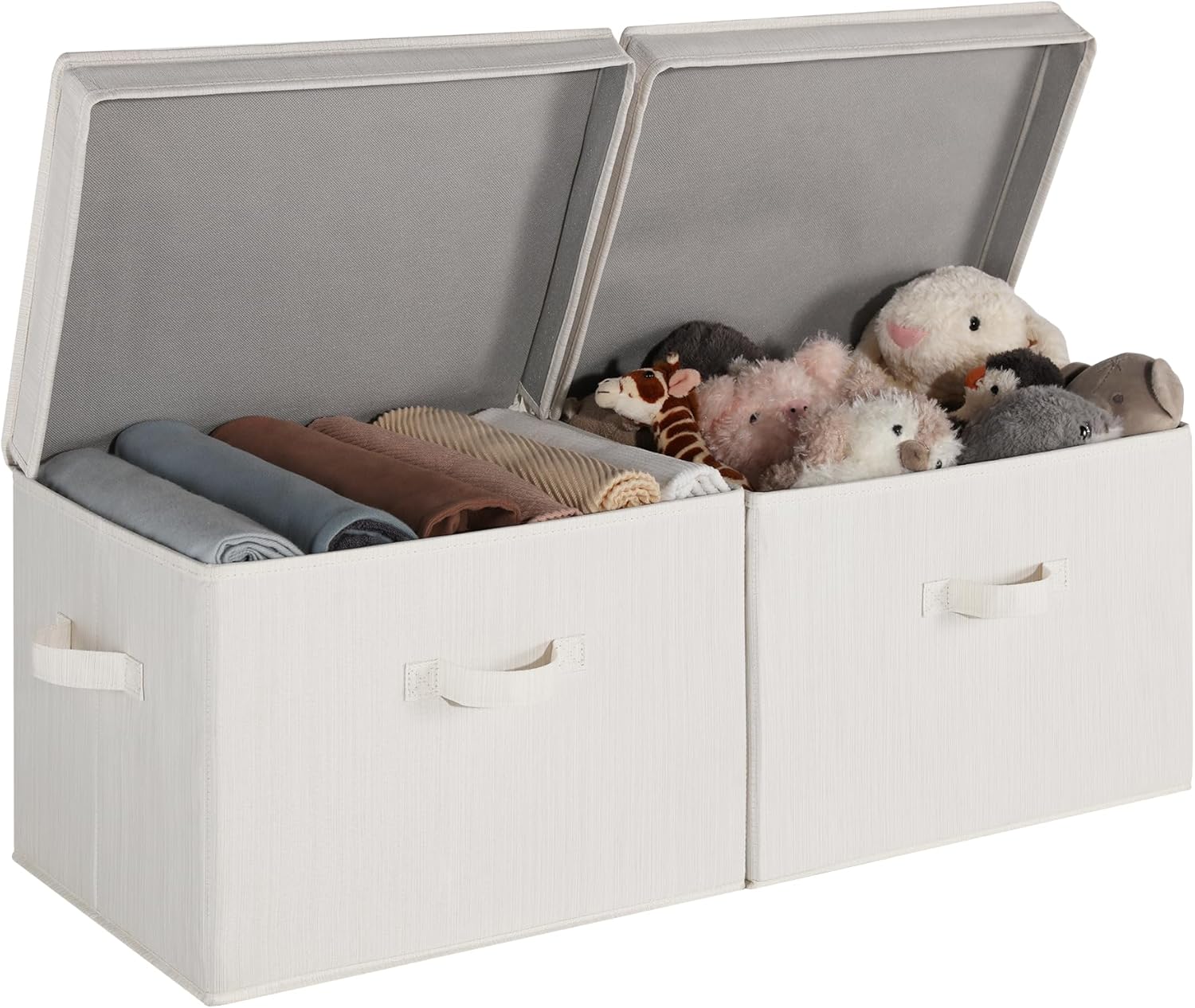 StorageWorks Closet Storage Bin with Lids, Decorative