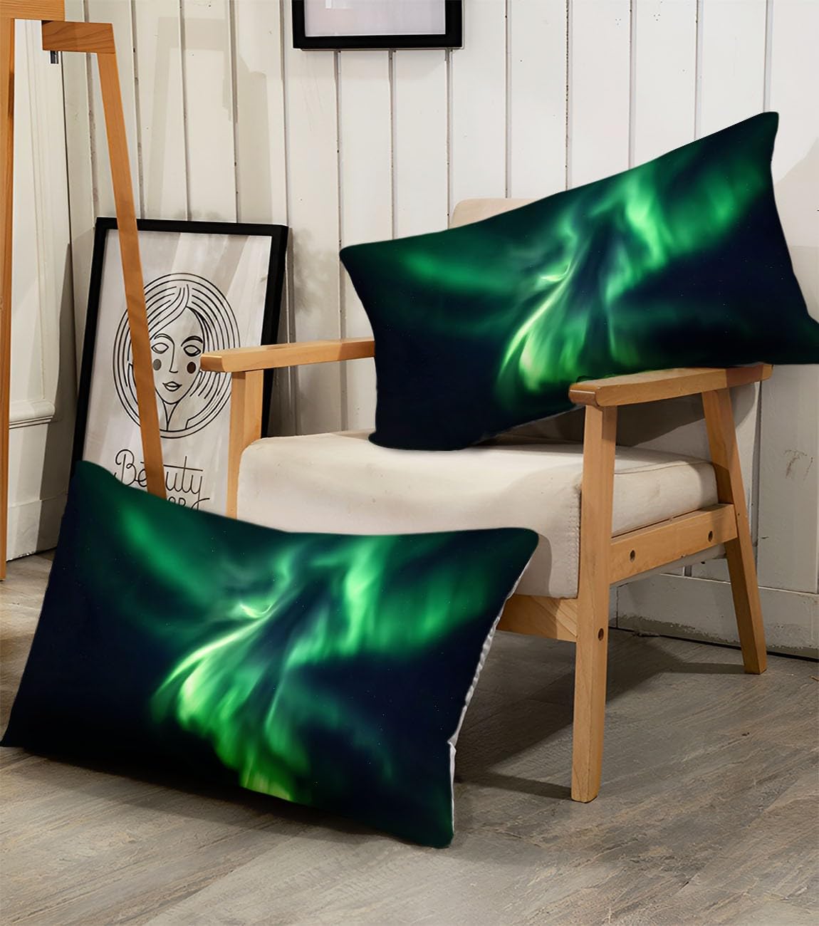 Juego de Funda de edredón para Niños y Niñas, Funda Nórdica Aurora Boreal Islandesa,Ropa de Cama súper Suave Juego de Edredón Doble y Almohadas, (200 x 200 cm)