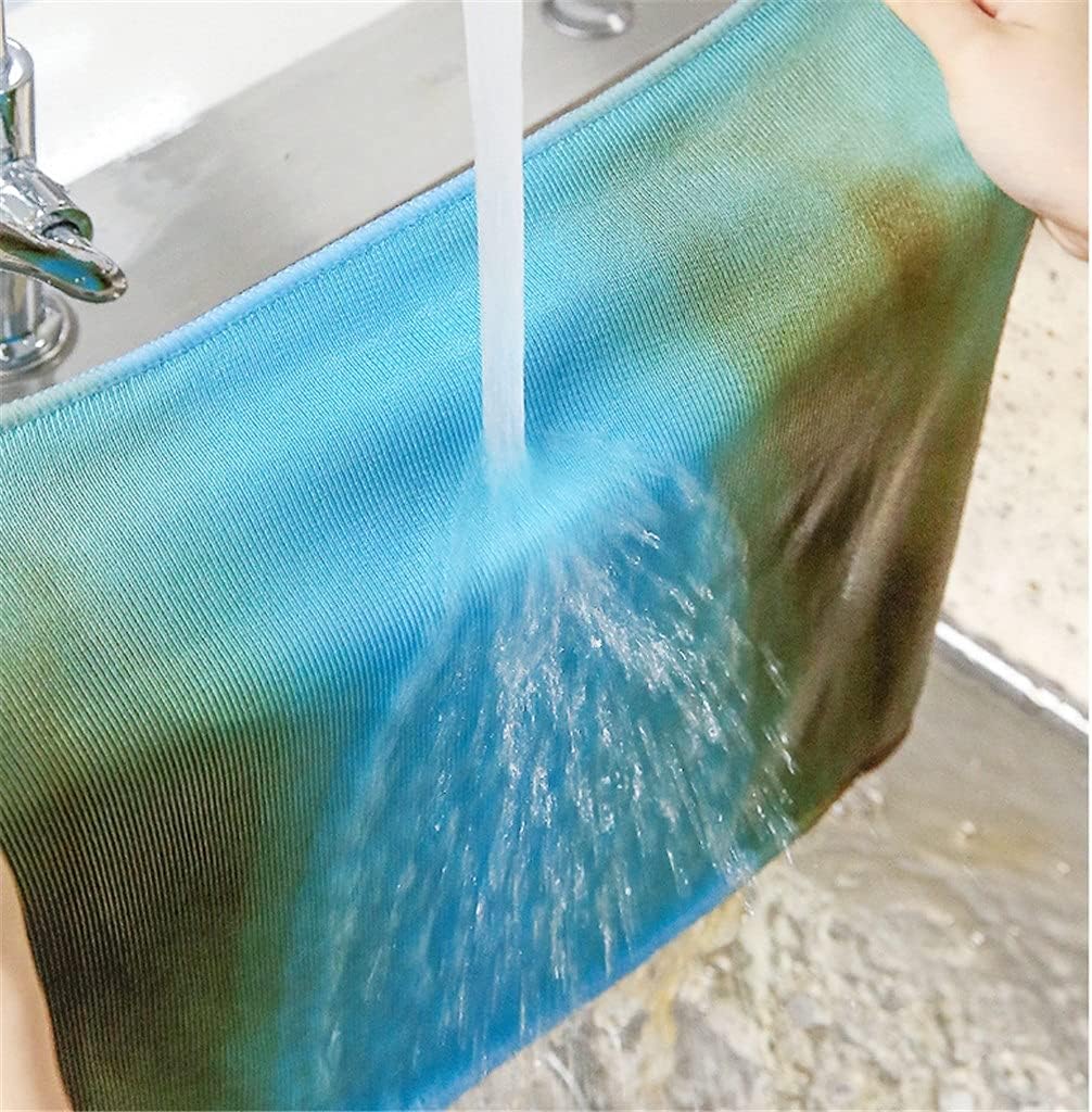 Kitchen Wipes Water-Absorbing Non-linting Non-Marking Glass Cleaning Dish Cloth Special Towels5/10pcs Mixed Color