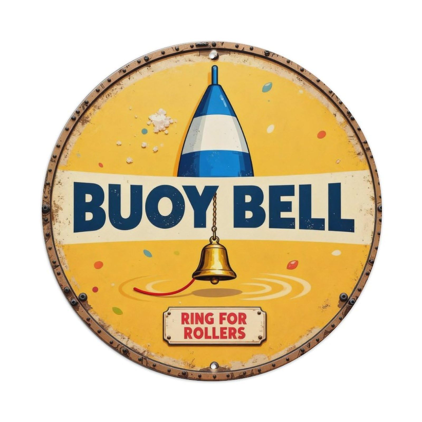 Buoy Bell Sign Metal Tin Sign Plaque