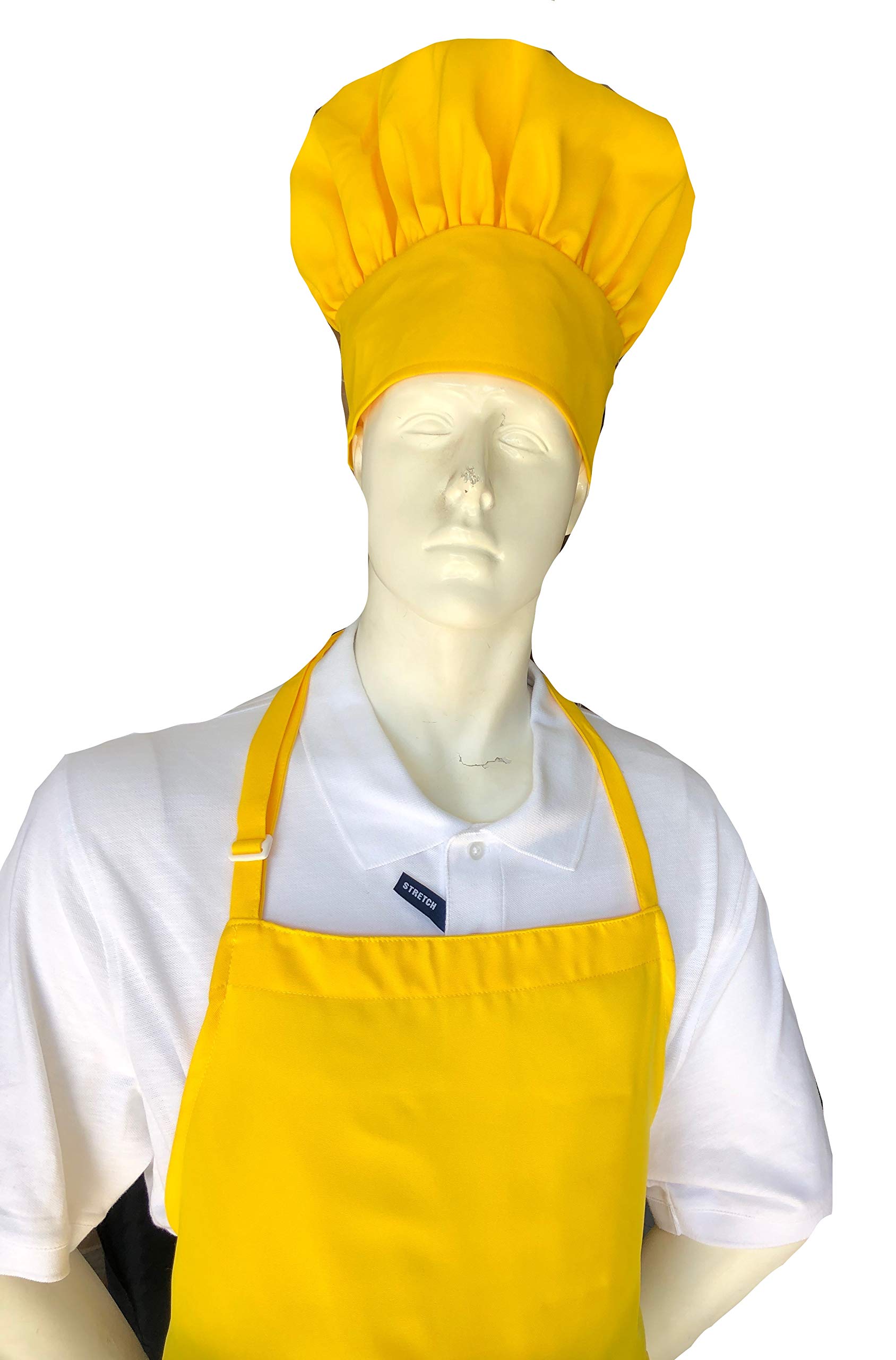 CHEFSKIN 1 Apron + 1 Adjustable Chef Hat, Soft, Live Colors, Ulltra Light Fabric, Kids Love Them