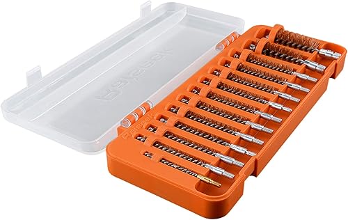 Miniatura 3 de Raiseek 13 piezas de cepillo de limpieza de pistola de cerdas para rifle pistola escopeta .17 .220.219 in, .300.300 in, .3570.354 in, .40 .45 12GA