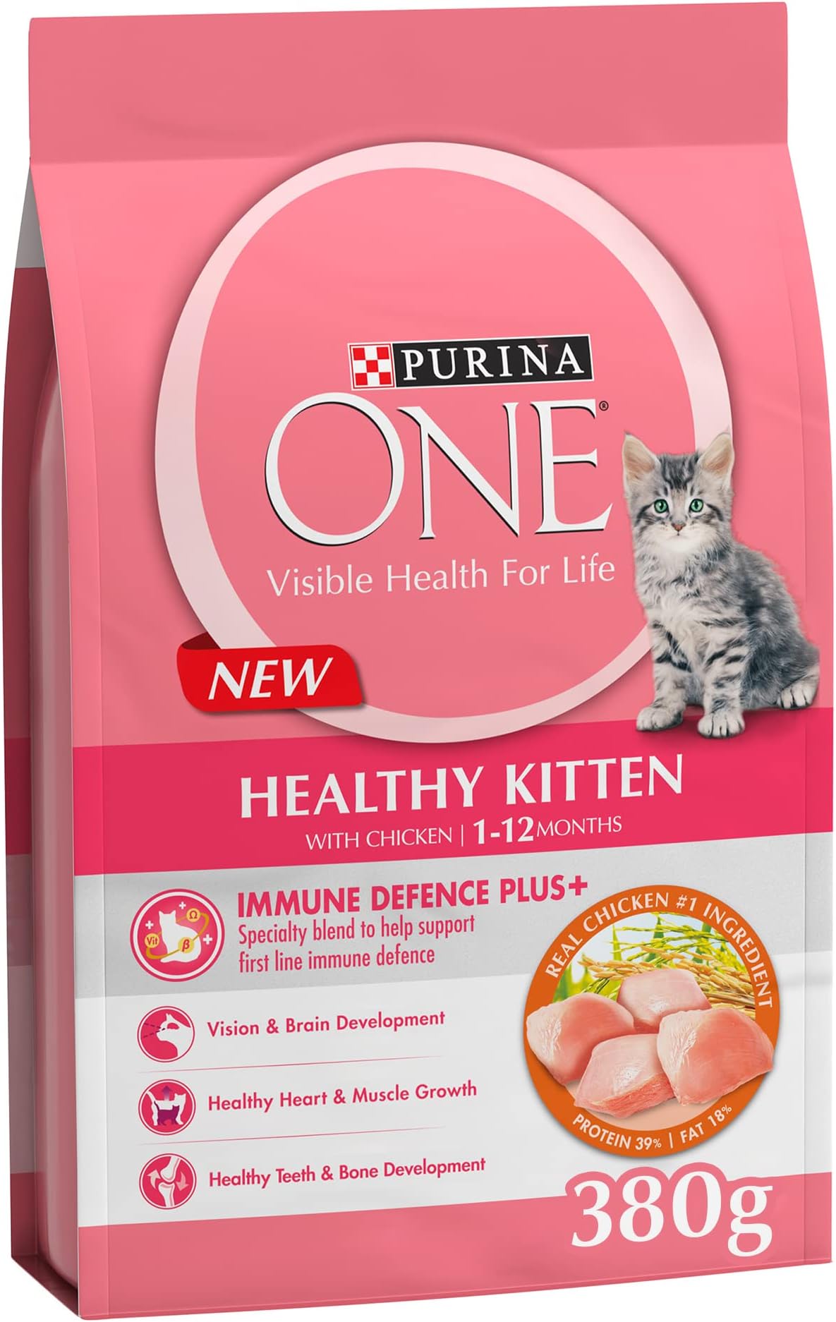 Purina ONE® Healthy Kitten with Chicken (1-12 Months) 380G