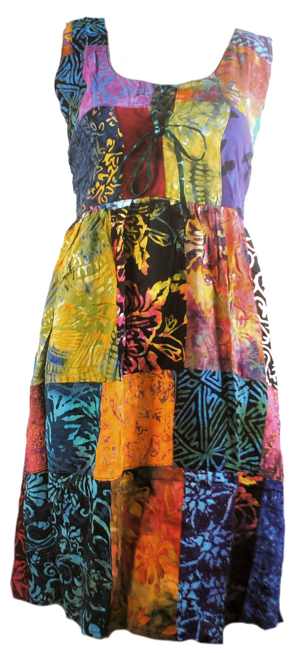 Fair Trade Vintage Upcycled Patchwork Hippy Gypsy Patch Work Dress