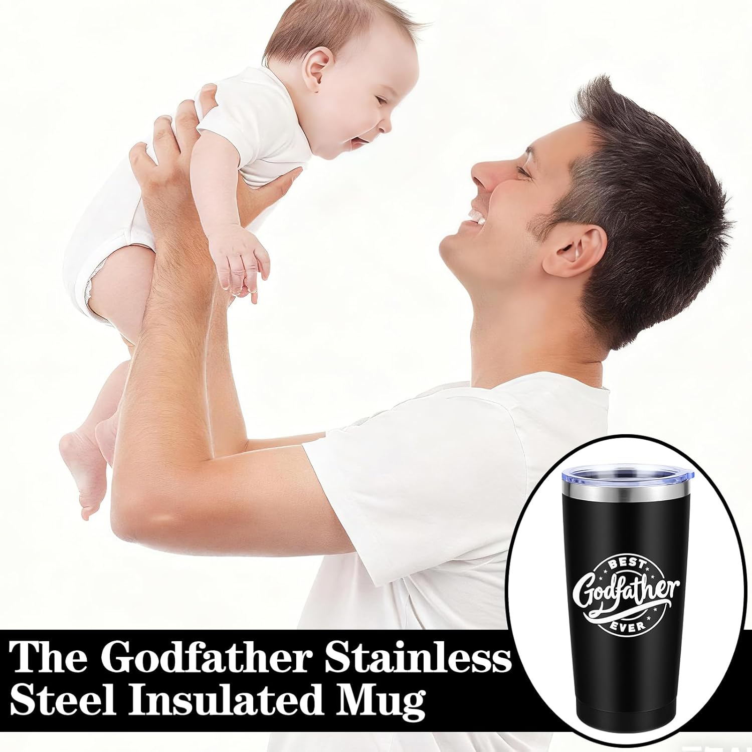Godfather Proposal Gifts, Will You Be My Godfather Gifts Box Set, God Father Gift Ideas Includes Insulated Tumbler Opener Keychain Socks Christmas Birthday Baptism Fathers Day Present for Men - Image 6