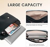 Vista 18 de Bolsa de laptop para mujer, linda funda para la universidad o el trabajo