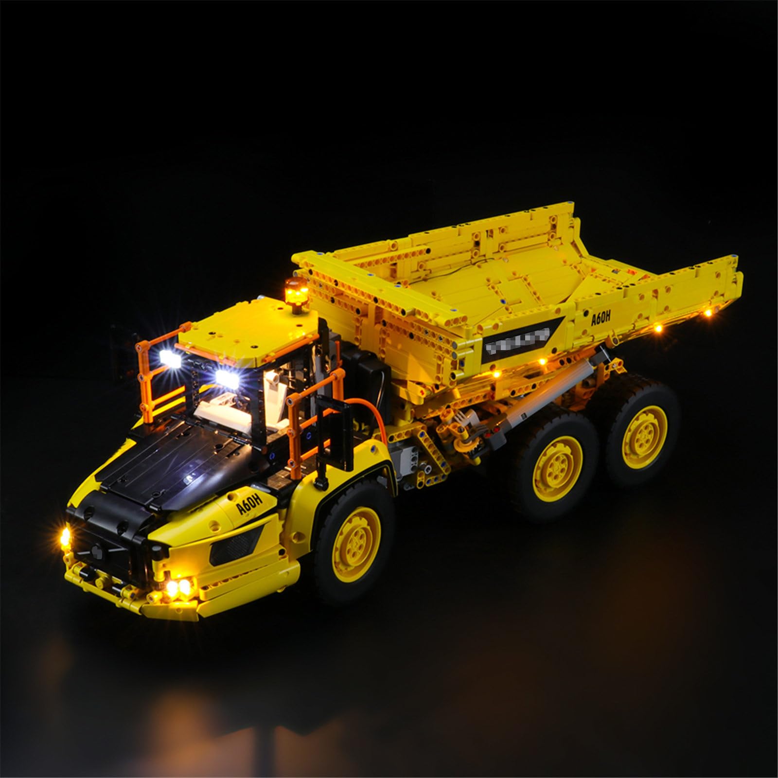 Zestaw świateł LED kompatybilny z modelami 42114 6x6 Volvo przegubowe wozidło Technic - zestaw modeli nie jest dołączony