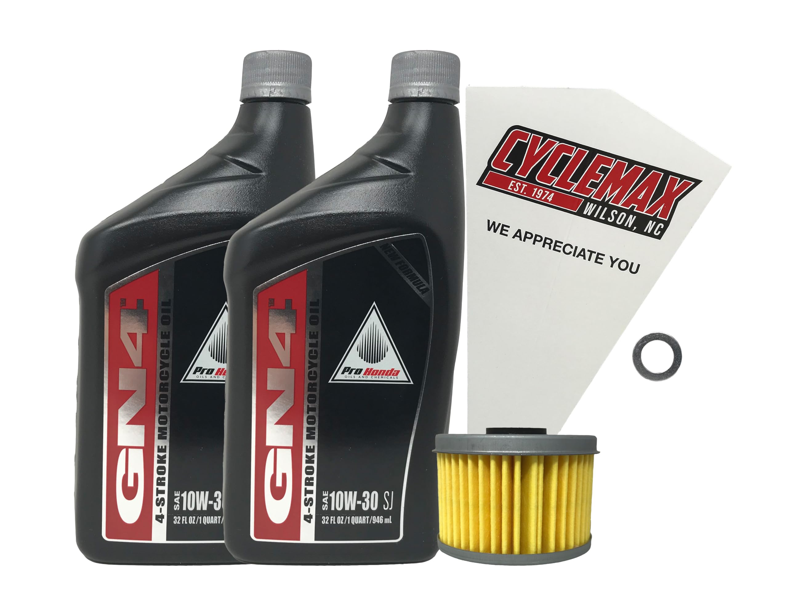 Cyclemax 10W-30 Motorcycle Oil Change Kit for 2019-2024 Honda CRF