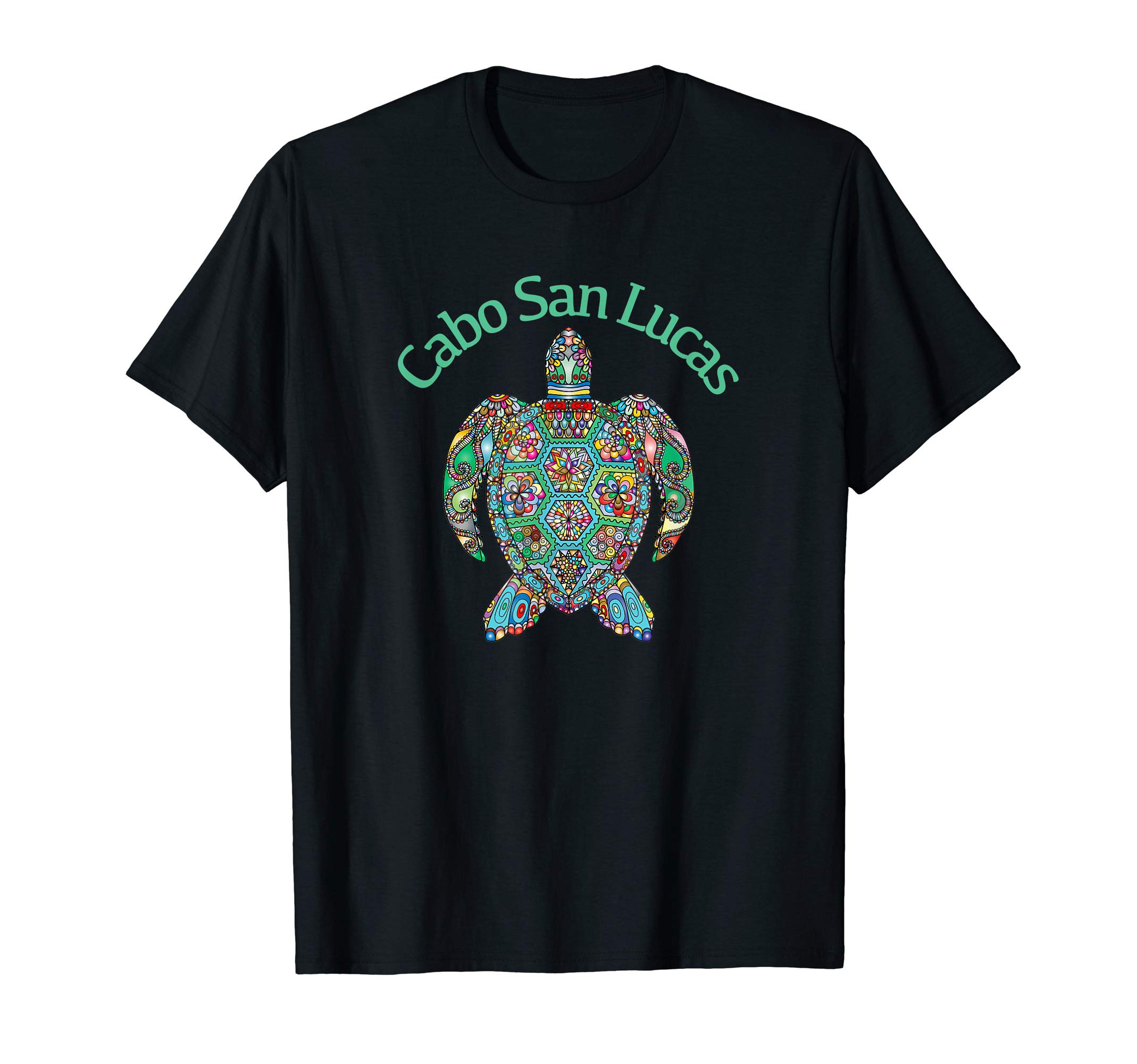 Cabo San Lucas Tee Tribal Turtle T-ShirtOEKO-TEX STANDARD 100